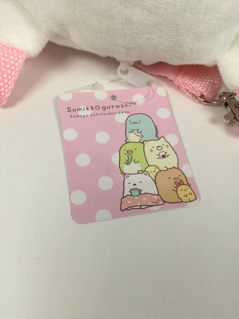 Sumikko Gurashi Shirokuma Plush White Polar Bear Purse Bag w/ Strap - San-X