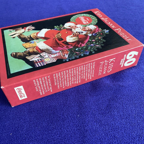 Vintage Hallmark Coca-Cola Coke Christmas Santa Kids Jigsaw Puzzle 60 Pieces