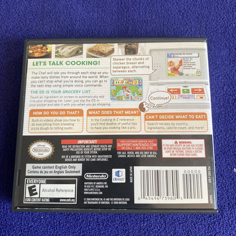 Personal Trainer: Cooking (Nintendo DS, 2008) NDS CIB Complete - Tested
