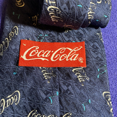 VTG Coca Cola Retro Diner Jukebox Classic Car Music Novelty Neck Tie Necktie