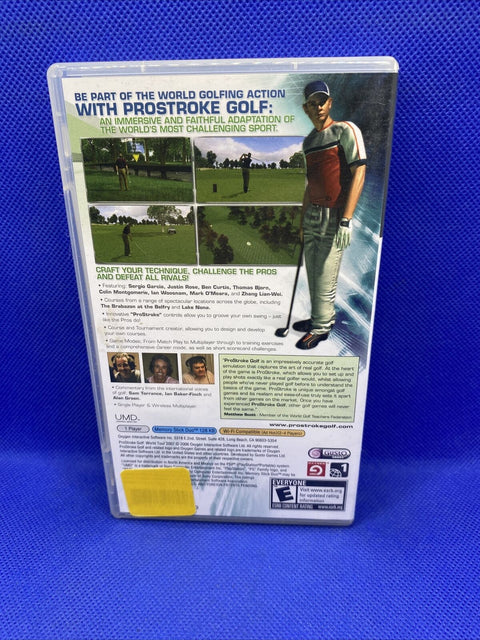 ProStroke Golf: World Tour 2007 (Sony PSP, 2007) CIB Complete - Tested!