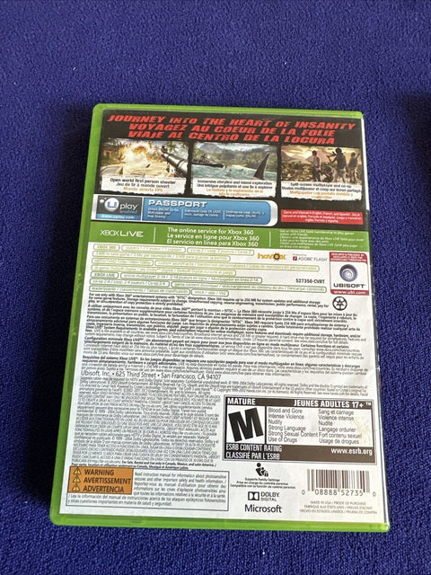 Far Cry 3 + 4 Microsoft Xbox 360 Lot - Tested And Working!