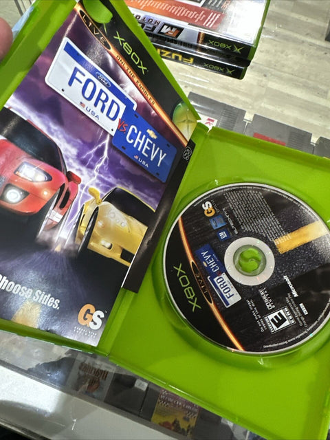 Ford vs. Chevy (Microsoft Original Xbox, 2005) Complete - Tested!