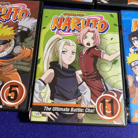 Naruto DVD Lot - Volume 2 3 5 11 26 - Region 1 Anime Tested!