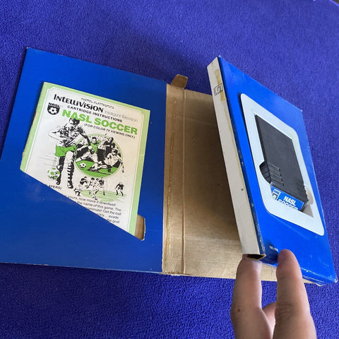 NASL Soccer - Intellivision Mattel - Complete in Box CIB w/ Overlays