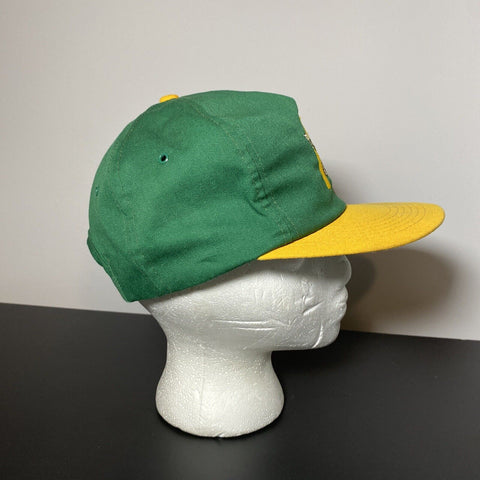 Vintage McDonalds Sports Memories Snapback Hat - VTG Canada Green & Yellow