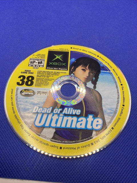 Original Microsoft Xbox Demo Disc - Prince Of Persia, DOA Ultimate - #38 2004