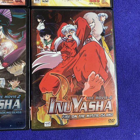 Lot Of 5 Inuyasha DVD’s - The Movie 1 2 4 Vol 21 35 36 - Region 1 Anime