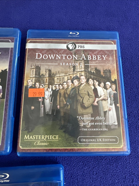 Downtown Abbey Seasons 1-3 Blu Ray Lot - Season 1 2 3 Original UK Edition Tested