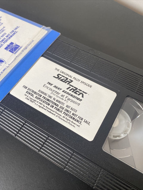 PROMO COPY - Star Trek The Next Generation Pilot Episode #1 1991 VHS Paramount