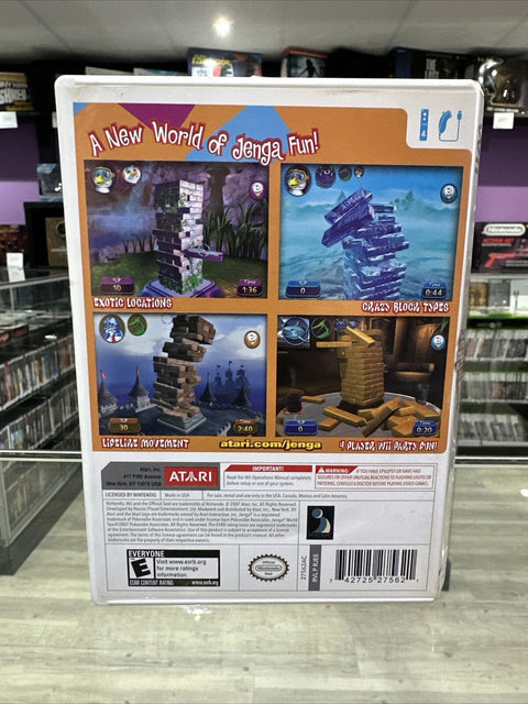 Jenga: World Tour (Nintendo Wii, 2007) CIB Complete Tested!