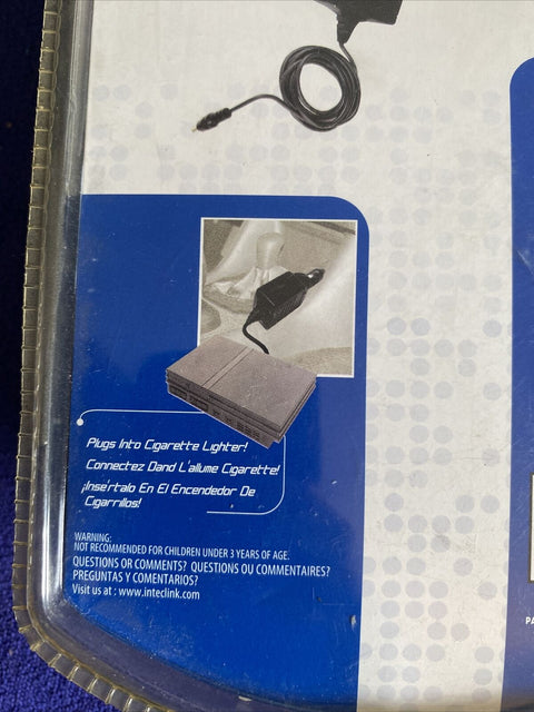 NEW! Intec Portable Car Adapter for PS2 On The Road Charging Sealed - Sealed!