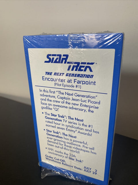 PROMO COPY - Star Trek The Next Generation Pilot Episode #1 1991 VHS Paramount