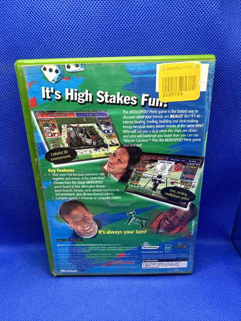 Monopoly Party (Microsoft Original Xbox, 2002) Complete Tested