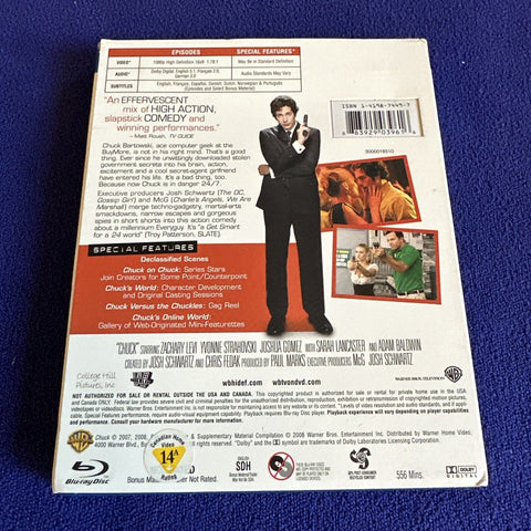 Chuck: Complete First + Second Season (Blu-Ray, 2009) Season 1 And 2 Lot