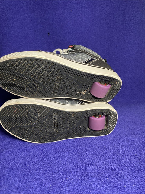 Heelys Black Youth Unisex Sneakers Shoes - US Size Youth 5 Womens 6 - Like New!