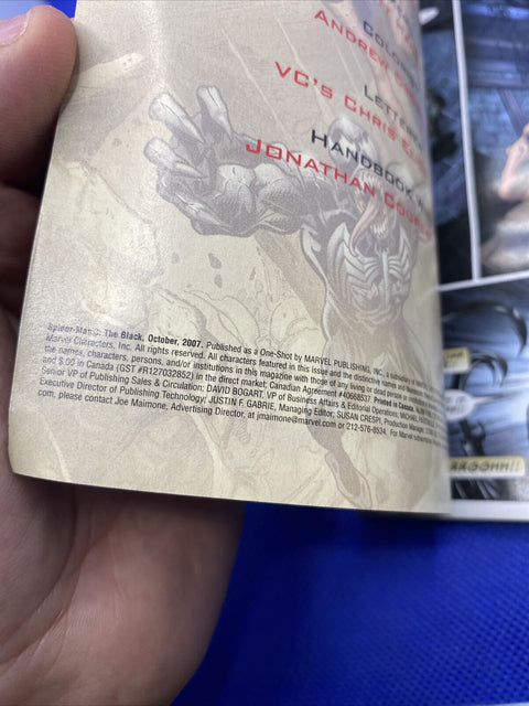 Spider-Man 3 The Black Exclusive Mini Comic Book - 2007 #0 Not For Resale Promo