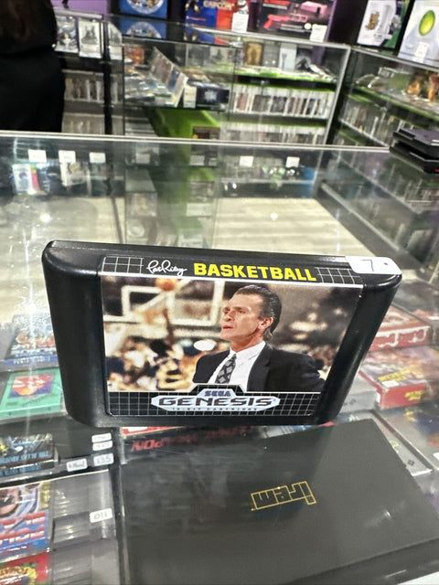 Pat Riley's Basketball (Sega Genesis, 1990) Authentic Tested!