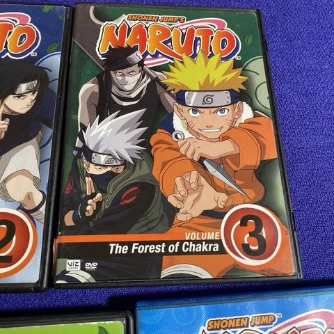 Naruto DVD Lot - Volume 2 3 5 11 26 - Region 1 Anime Tested!