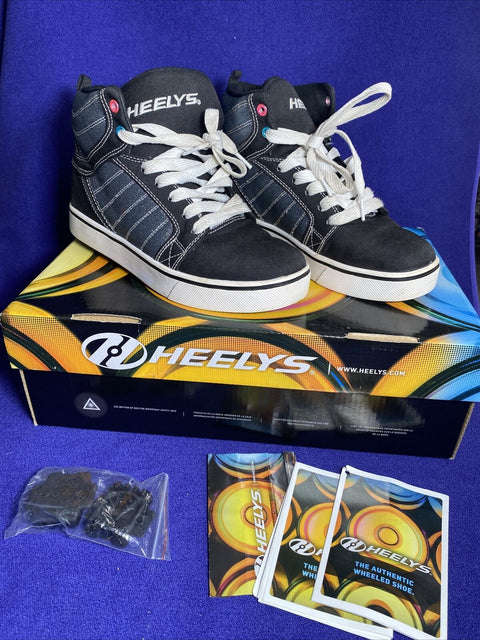 Heelys Black Youth Unisex Sneakers Shoes - US Size Youth 5 Womens 6 - Like New!