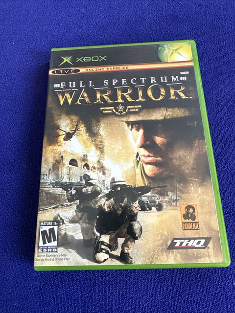 Full Spectrum Warrior + Ten Hammers Lot (Microsoft Original Xbox) Complete