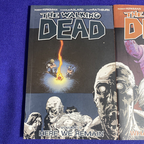 The Walking Dead Volume 9 + 10 Lot - Robert Kirkman Paperback Graphic Novels