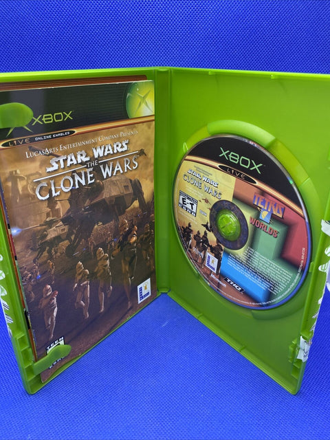 Star Wars: The Clone Wars/Tetris Worlds (Microsoft Original Xbox, 2003) Complete
