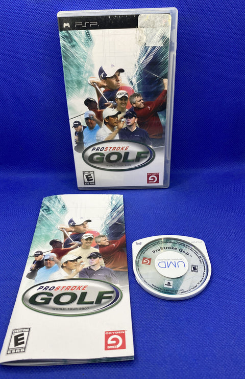 ProStroke Golf: World Tour 2007 (Sony PSP, 2007) CIB Complete - Tested!