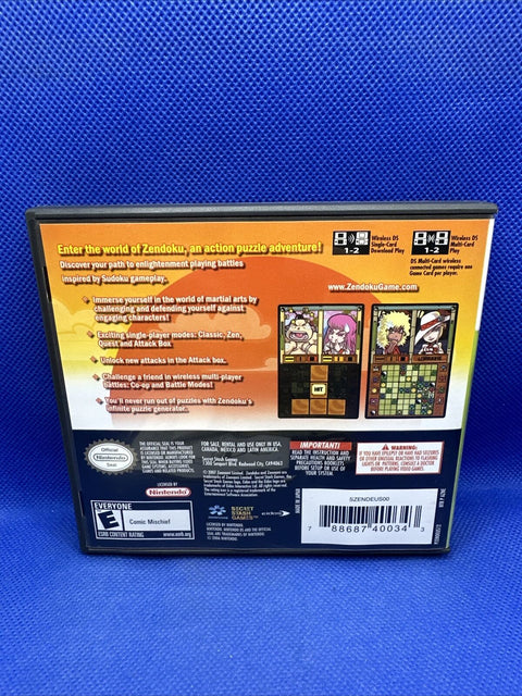 Zendoku (Nintendo DS, 2007) CIB Complete - Tested!