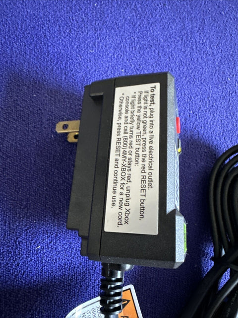 Original Microsoft OEM Xbox Power Surge Supply AC Adapter Cable - OEM Tested