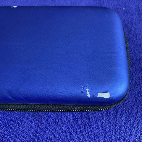 Blue Hard Case Protective Carry Bag Pouch For Nintendo 3DS w/ Zipper - Horico