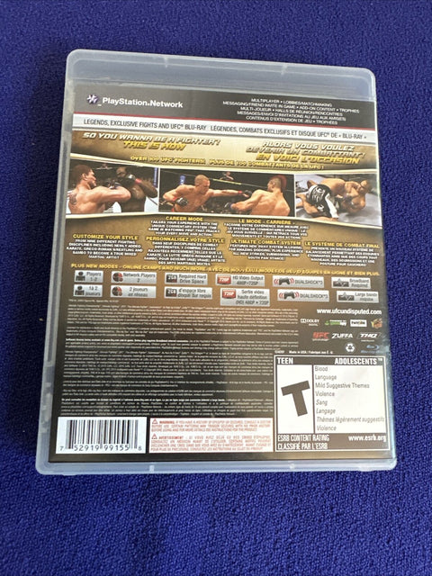 UFC Undisputed 2009 2010 PS3 Lot (Sony PlayStation 3) Tested!