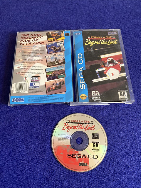 Formula One World Championship: Beyond the Limit (Sega CD) Complete Case Damage