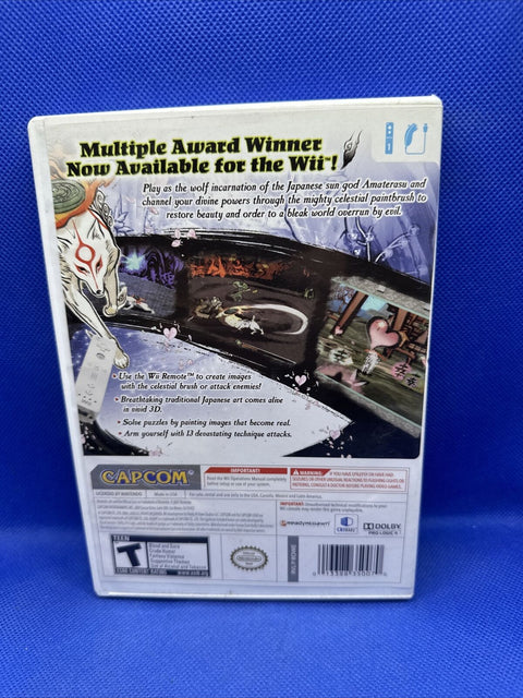Okami (Nintendo Wii, 2008) CIB Complete - Tested!