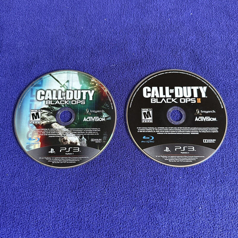 Call of Duty Black Ops I + II Lot (Sony PlayStation 3) PS3 1 And 2 Disc Only