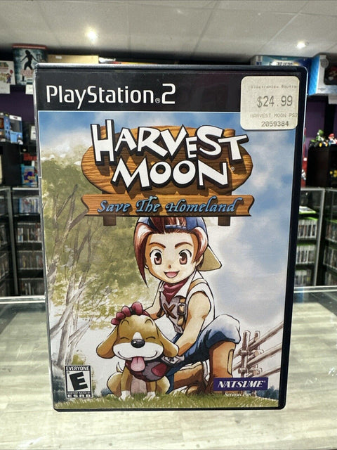 Harvest Moon: Save the Homeland (Sony PlayStation 2, 2001) PS2 Tested!