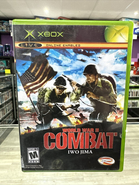 WWII Combat: Iwo Jima (Microsoft Original Xbox, 2006) Complete Tested!