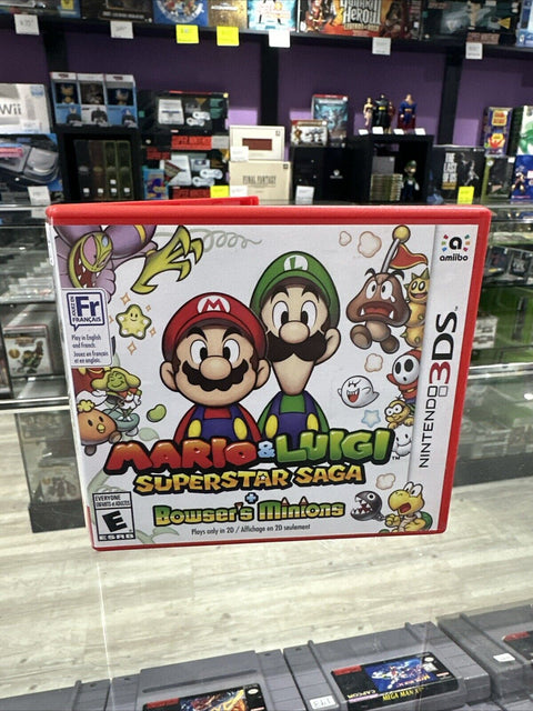 3DS Mario & Luigi Superstar Saga + Bowser's Minions (Nintendo 3DS) Box Case Only