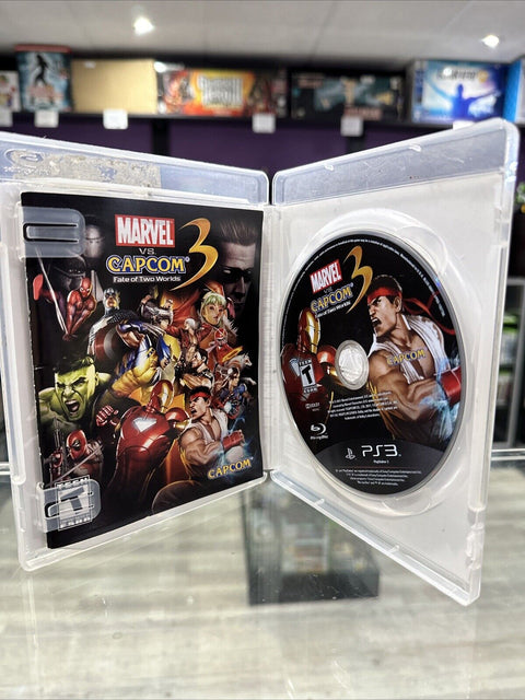 Marvel vs. Capcom 3: Fate of Two Worlds (Sony PlayStation 3, 2011) PS3 Complete