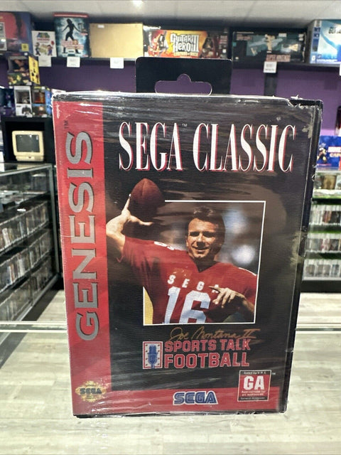 NEW! Joe Montana II Sports Talk Football (Sega Genesis) Sealed *ripped plastic*