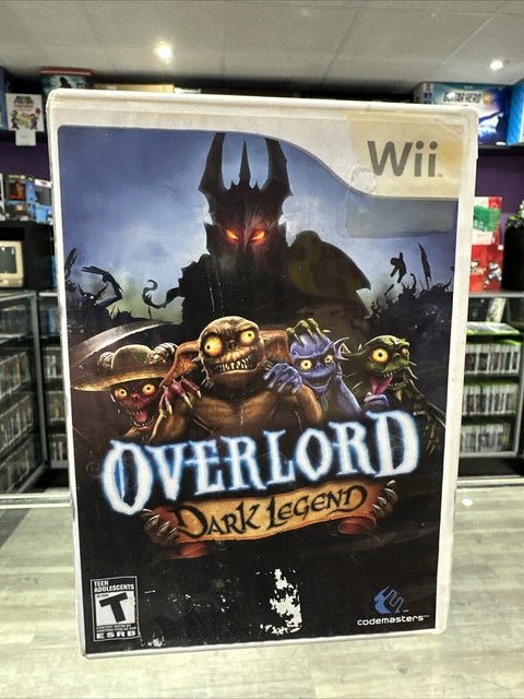 Overlord Dark Legend (Nintendo Wii, 2009) CIB Complete Tested!