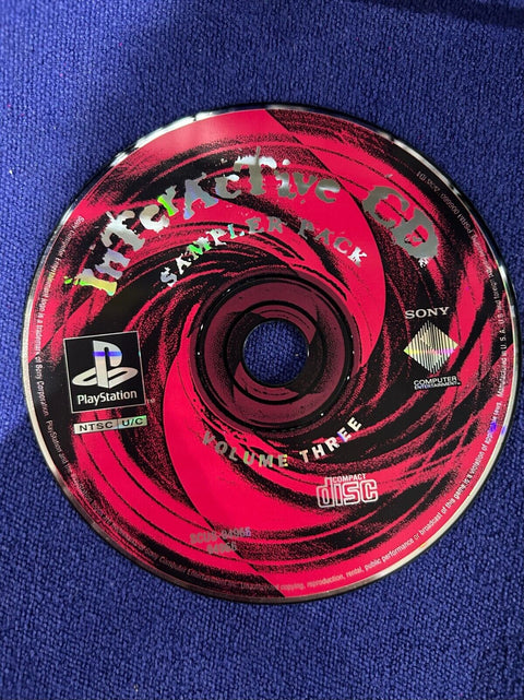 Interactive CD Volume 3 Sampler Pack Demo Disc (Sony Playstation 1, 1996) Tested