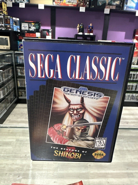 Revenge of Shinobi (Sega Genesis, 1989) Sega Classic - CIB Complete Tested!