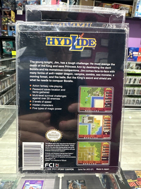 Hydlide (Nintendo Entertainment System, 1989) NES CIB Complete Tested!