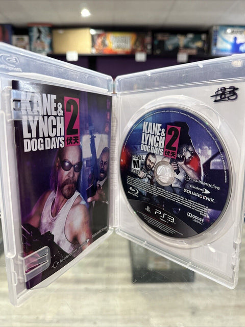 Kane & Lynch 2: Dog Days (Sony PlayStation 3, 2010) PS3 CIB Complete Tested!