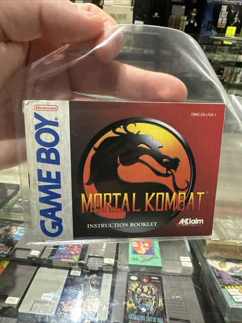 *Manual Only* Mortal Kombat - Game Boy - Instruction Booklet