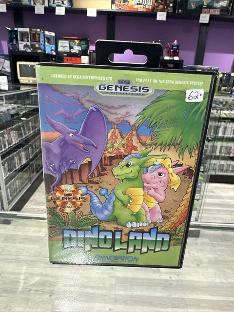 Dino Land (Sega Genesis, 1991) In Box Tested!