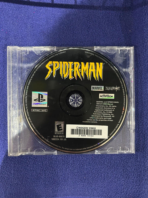 Spider-Man (Sony Playstation 1 PS1, 2000) PS1 Disk Only Tested!