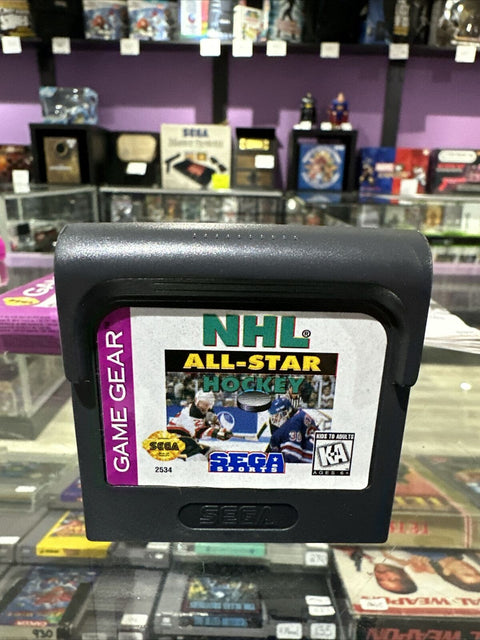 NHL All-Star Hockey (Sega Game Gear, 1995) GG CIB Complete Tested!