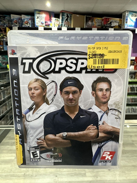 Top Spin 3 (Sony PlayStation 3, 2008) PS3 CIB Complete Tested!